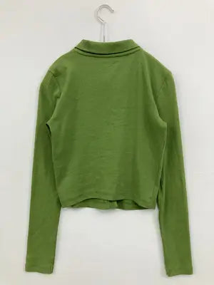 ZARA/ザラ/ポロシャツ/トップス/ライトグリーン/M
