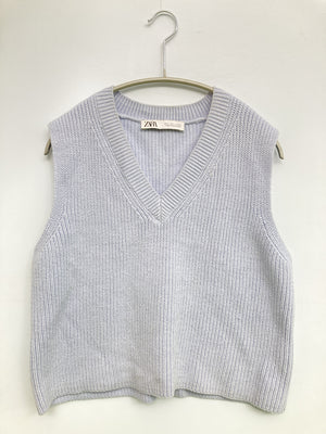 ZARA/ザラ/ベスト/トップス/スカイブルー/EUR S/USA S/MEX 26