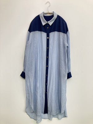 axes femme/アクシーズファム/シャツワンピース/ワンピース/ドレス/スカイブルー/M