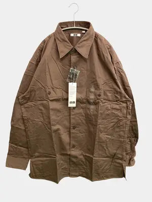 UNIQLO/ユニクロ/シャツ/ブラウス/トップス/ブラウン/L
