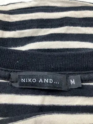 niko and .../ニコアンド/Tシャツ/カットソー/トップス/ブラック/M