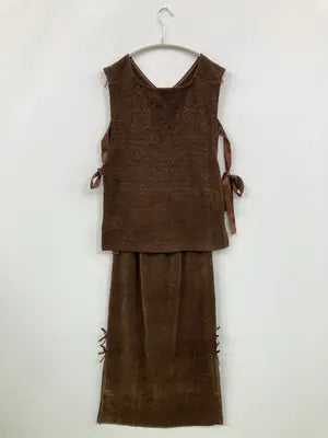 INTER FACTORY/インターファクトリー/ロングスカート/スカート/ブラウン/F