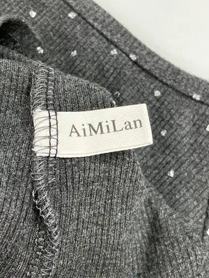 AiMiLan/Tシャツ/カットソー/トップス/ブラック