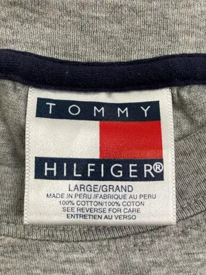 TOMMY HILFIGER/トミーヒルフィガー/Tシャツ/カットソー/トップス/グレー/LARGE