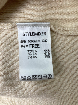 STYLEMIXER/スタイルミキサー/カーディガン/ボレロ/トップス/アイボリー/FREE