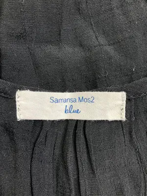 Samansa Mos2 blue/サマンサモスモスブルー/ノースリーブ/トップス/ブラック/F