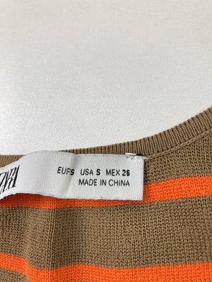 ZARA/ザラ/タンクトップ/トップス/ブラウン/EUR S/USA S/MEX 26
