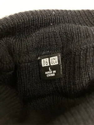 UNIQLO/ユニクロ/ニット/セーター/トップス/ブラック/L