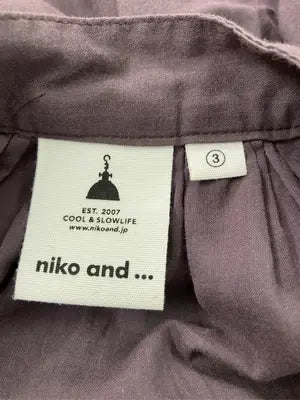 niko and .../ニコアンド/シャツ/ブラウス/トップス/パープル/3 (M)
