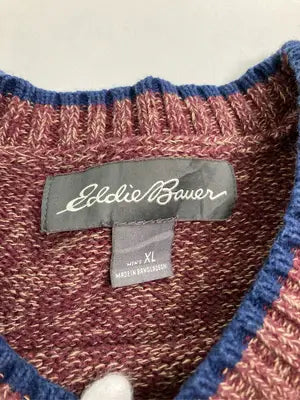 Eddie Bauer/エディーバウアー/ニット/セーター/トップス/レッド/XL