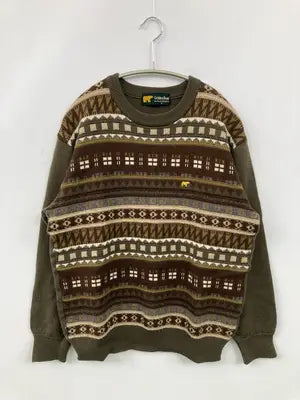 Golden Bear/ゴールデンベア/ニット/セーター/トップス/カーキ/M