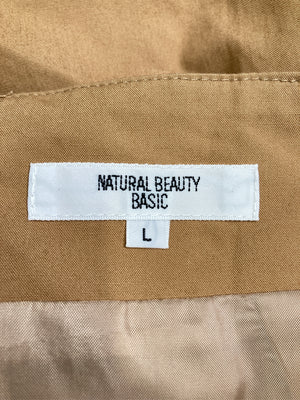 NATURAL BEAUTY BASIC/ナチュラルビューティーベーシック/ショート/ミニスカート/スカート/ベージュ/L