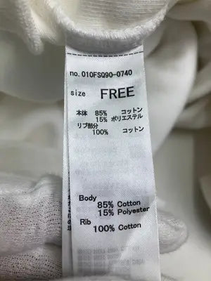MOUSSY/マウジー/ノースリーブ/トップス/ホワイト/FREE