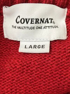COVERNAT/ニット/セーター/トップス/レッド/LARGE