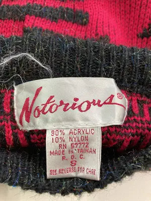 Notorious/ニット/セーター/トップス/レッド/S