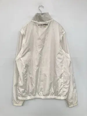 le coq sportif/ルコックスポルティフ/ナイロンジャケット/ジャケット/アウター/ホワイト/3L
