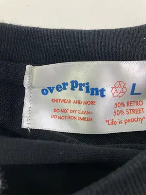 overprint/オーバープリント/スウェット/トップス/ブラック/L