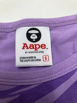 Aape/エイプ/Tシャツ/カットソー/トップス/パープル/S