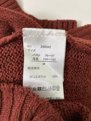 2PINK/ツーピンク/ニット/セーター/トップス/ブラウン/M
