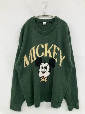 Disney/ディズニー/ニット/セーター/トップス/グリーン/L