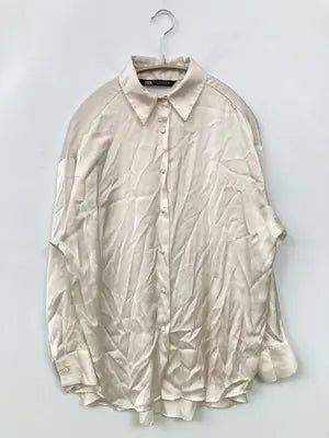 ZARA/ザラ/シャツ/ブラウス/トップス/アイボリー/USA XS