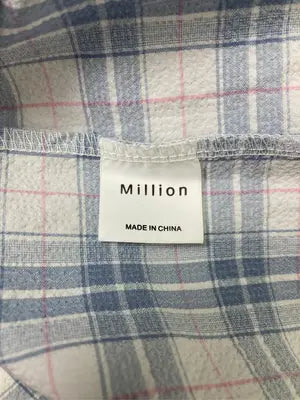 Million/ミリオン/シャツ/ブラウス/トップス/スカイブルー