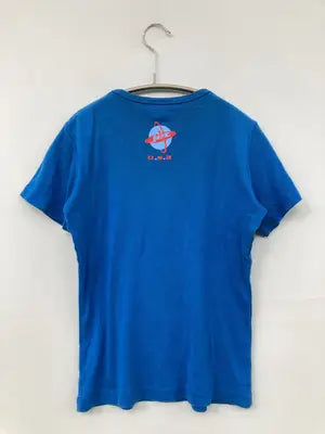 DOUBLENNEDLE/Tシャツ/カットソー/トップス/ブルー/FREE