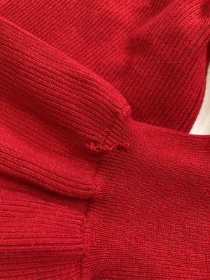 SLY/スライ/ニット/セーター/トップス/レッド/FREE