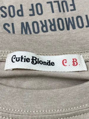 Cutie Blonde/キューティーブロンド/Tシャツ/カットソー/トップス/ブラウン/L