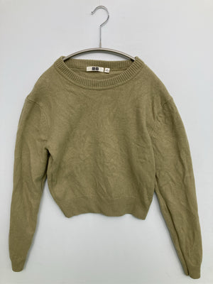 UNIQLO/ユニクロ/ニット/セーター/トップス/カーキ/S