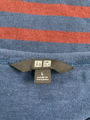 UNIQLO/ユニクロ/Tシャツ/カットソー/トップス/ネイビー/L