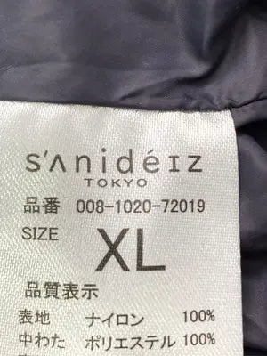sanideiz/ダウンジャケット/コート/ジャケット/アウター/ブラック/XL