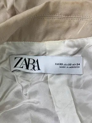 ZARA/ザラ/テーラードジャケット/ジャケット/アウター/ベージュ/USA XS