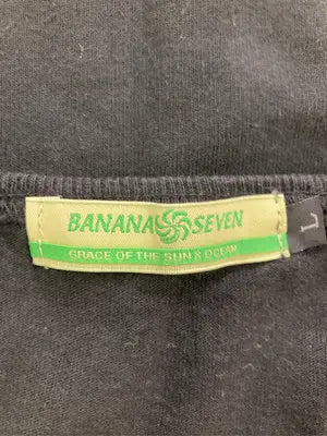BANANA SEVEN/Tシャツ/カットソー/トップス/ブラック/L