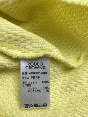 RODEO CROWNS/ロデオクラウンズ/Tシャツ/カットソー/トップス/イエロー/FREE
