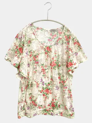 theoria/セオリア/Tシャツ/カットソー/トップス/アイボリー/L