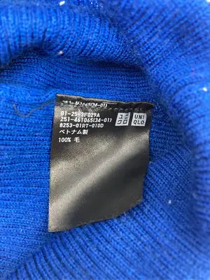 UNIQLO/ユニクロ/ニット/セーター/トップス/ブルー/L