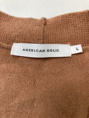 AMERICAN HOLIC/アメリカンホリック/ニット/セーター/トップス/ブラウン/L
