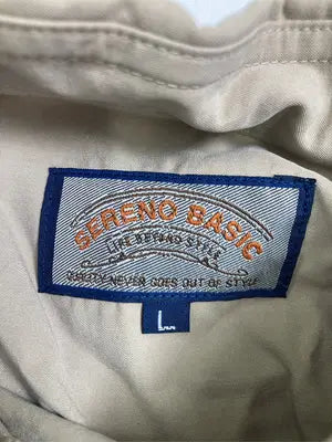 SERENO BASIC/シャツ/ブラウス/トップス/ベージュ/L