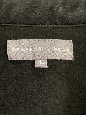 SEASON REASON by Lin&Red/シーズンリーズンバイリンアンドレッド/シャツ/ブラウス/トップス/ブラック/4L