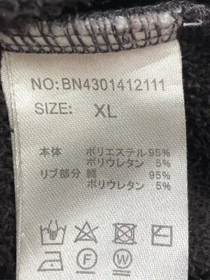 BACK NUMBER/バックナンバー/パーカー/トップス/グレー/XL