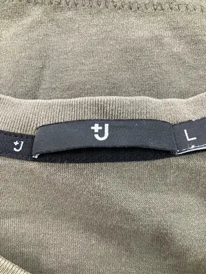 +J/プラスジェイ/Tシャツ/カットソー/トップス/カーキ/L