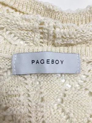 PAGEBOY/ページボーイ/カーディガン/ボレロ/トップス/ホワイト/F