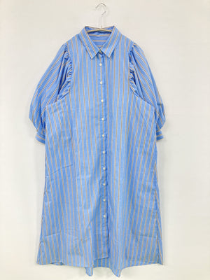 r・p・s/アールピーエス/シャツワンピース/ワンピース/ドレス/ブルー/M