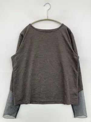 mil/Tシャツ/カットソー/トップス/グレー/S