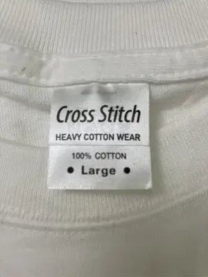 CROSS STITCH/Tシャツ/カットソー/トップス/ホワイト/Large