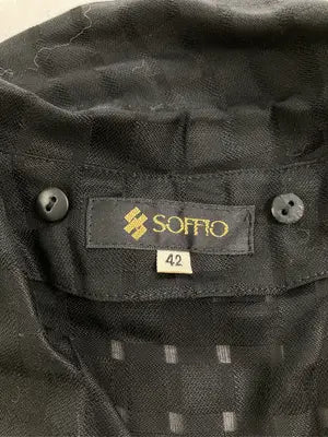 SOFFIO/シャツ/ブラウス/トップス/ブラック/42