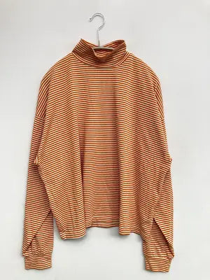 Linoluce/リノルーセ/Tシャツ/カットソー/トップス/オレンジ/M  バスト79～87　身長154～162