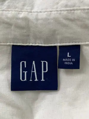 GAP/ギャップ/シャツワンピース/ワンピース/ドレス/ホワイト/L