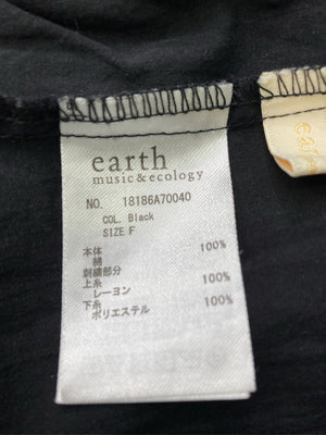 earth music&ecology/アースミュージックアンドエコロジー/Tシャツ/カットソー/トップス/ブラック/F